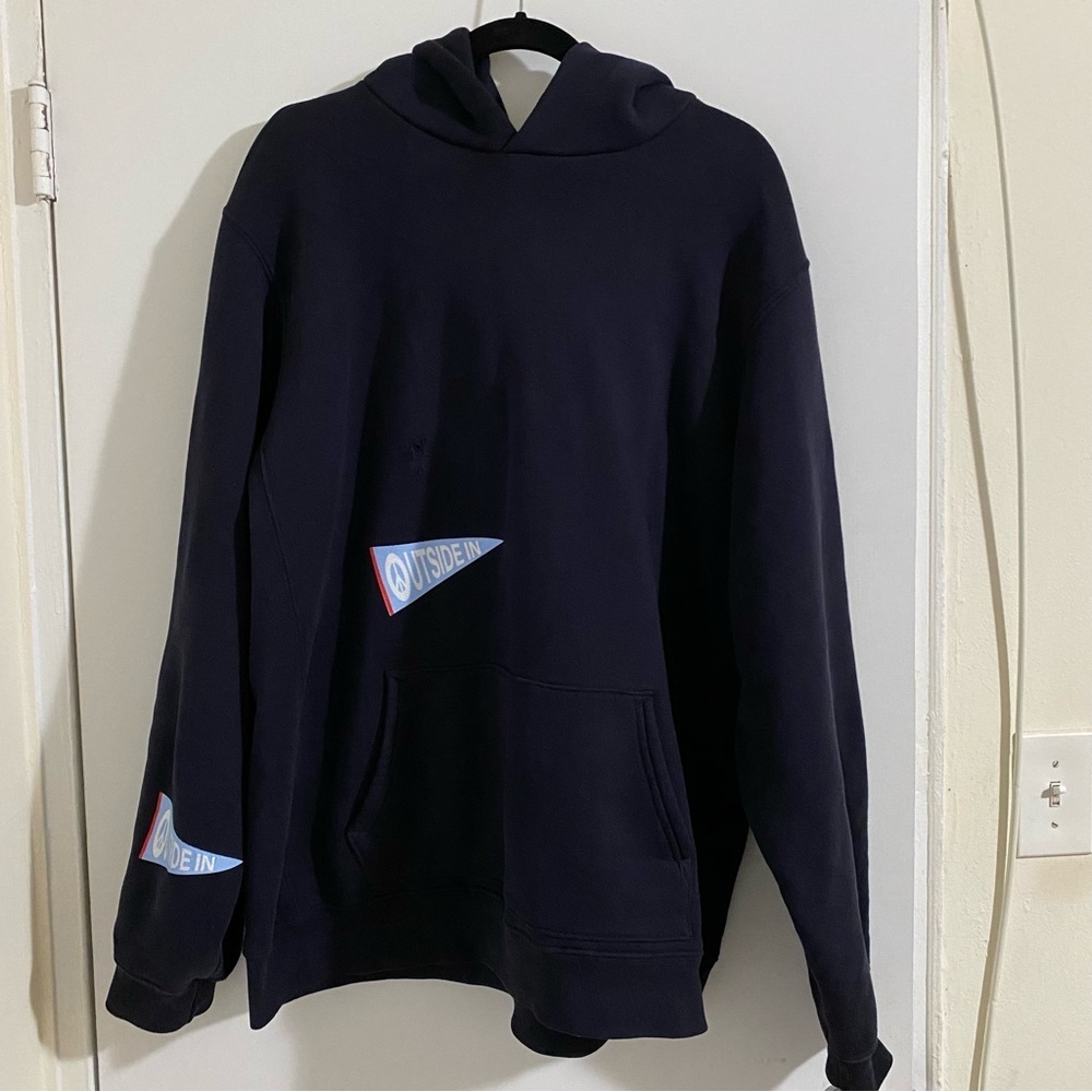 Madhappy Pennant Flag Get Outside Pullover Sweater Hoodie Heavyweight Sz XL
